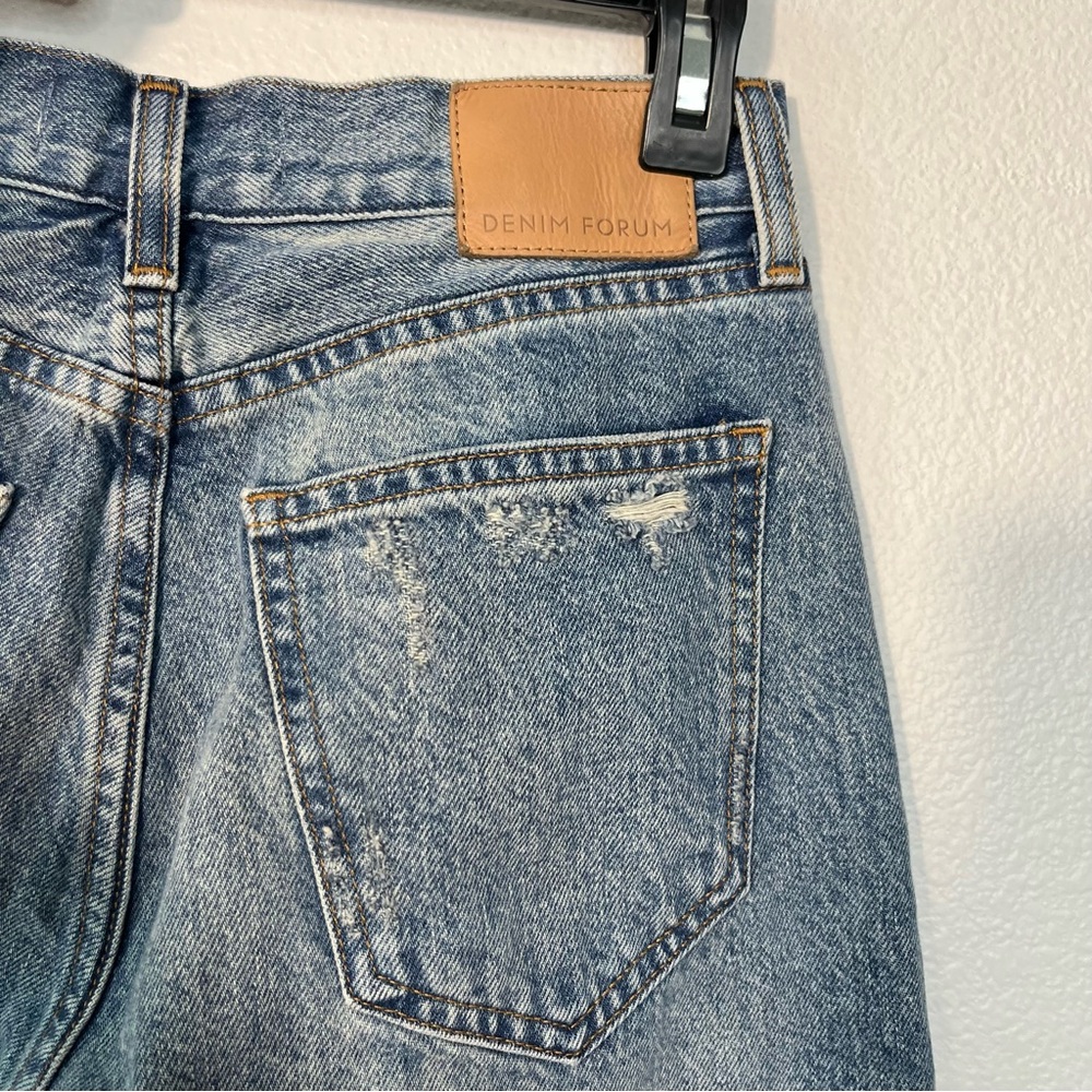 Aritzia Denim Forum The Farrah Hi-Rise Wide Jean Size 24 Into The Bleu Light - Picture 5 of 11